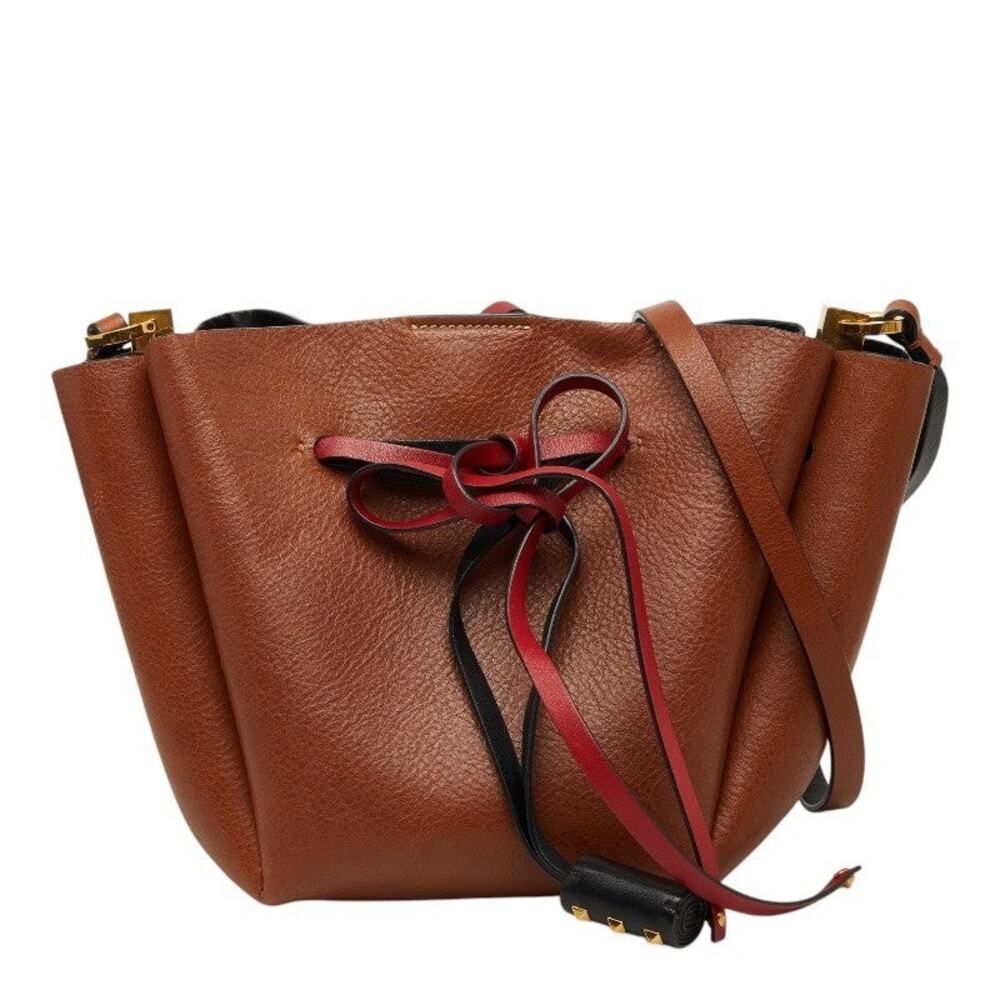 Valentino Leather Shoulder Bag Multicolor